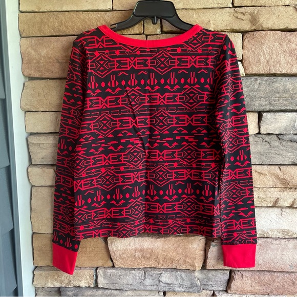 Columbia red black Holly Hideaway long sleeve top NWT - Picture 10 of 12